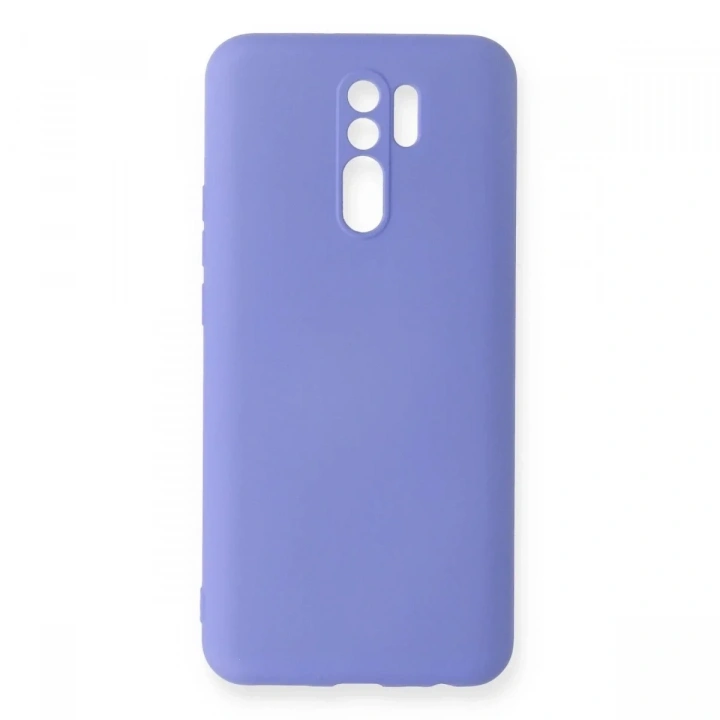 Mey İthalat®   Redmi 9 Kılıf Nano içi Kadife Silikon - Lila