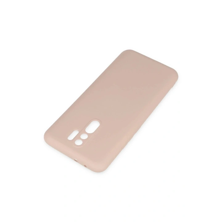 Mey İthalat®   Redmi 9 Kılıf Nano içi Kadife Silikon - Pudra