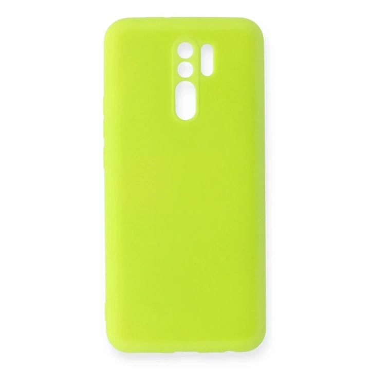 Mey İthalat®   Redmi 9 Kılıf Nano içi Kadife Silikon - Sarı