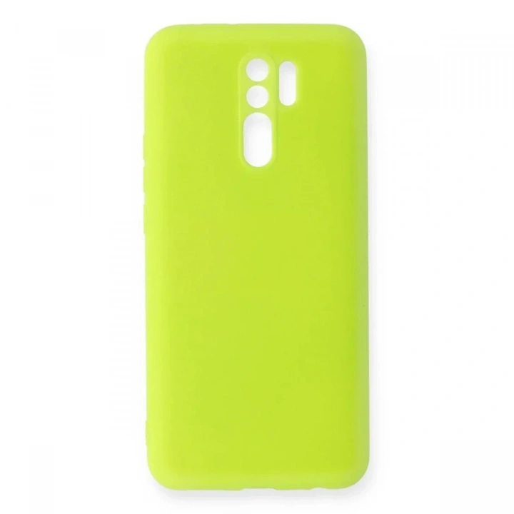Mey İthalat®   Redmi 9 Kılıf Nano içi Kadife Silikon - Sarı