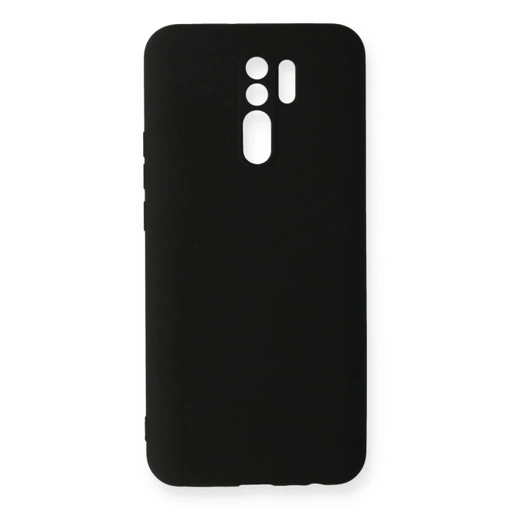 Mey İthalat®   Redmi 9 Kılıf Nano içi Kadife Silikon - Siyah