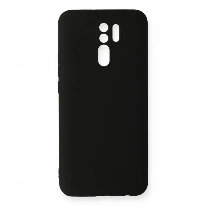 Mey İthalat®   Redmi 9 Kılıf Nano içi Kadife Silikon - Siyah