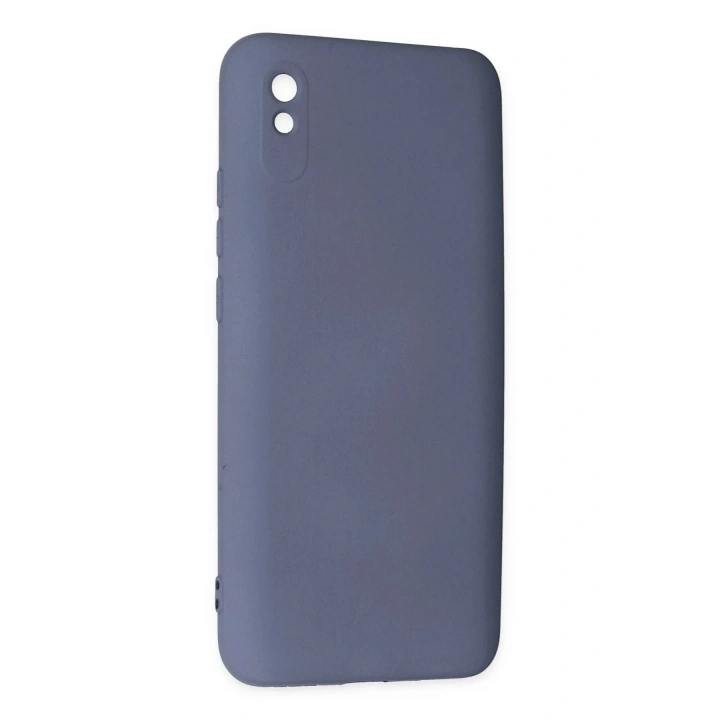 Mey İthalat®   Redmi 9A Kılıf Nano içi Kadife Silikon - Gri
