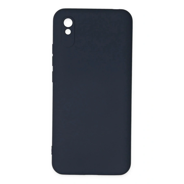 Mey İthalat®   Redmi 9A Kılıf Nano içi Kadife Silikon - Lacivert