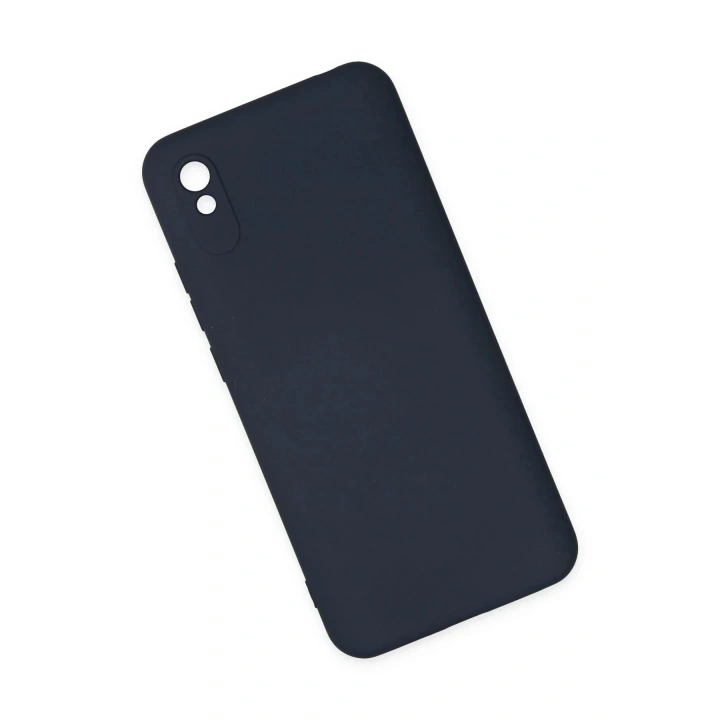 Mey İthalat®   Redmi 9A Kılıf Nano içi Kadife Silikon - Lacivert