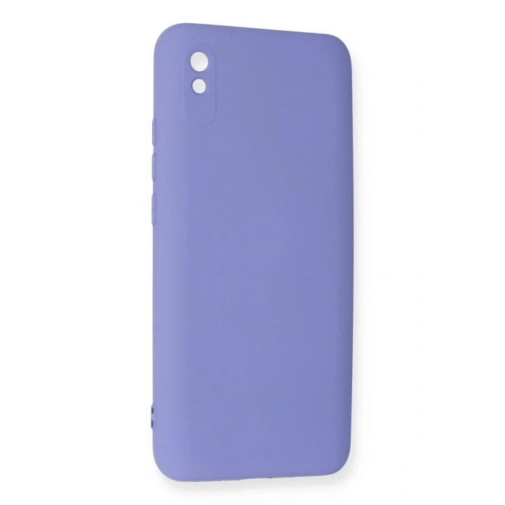 Mey İthalat®   Redmi 9A Kılıf Nano içi Kadife Silikon - Lila