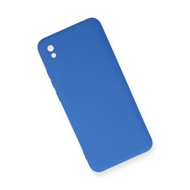 Mey İthalat®   Redmi 9A Kılıf Nano içi Kadife Silikon - Mavi