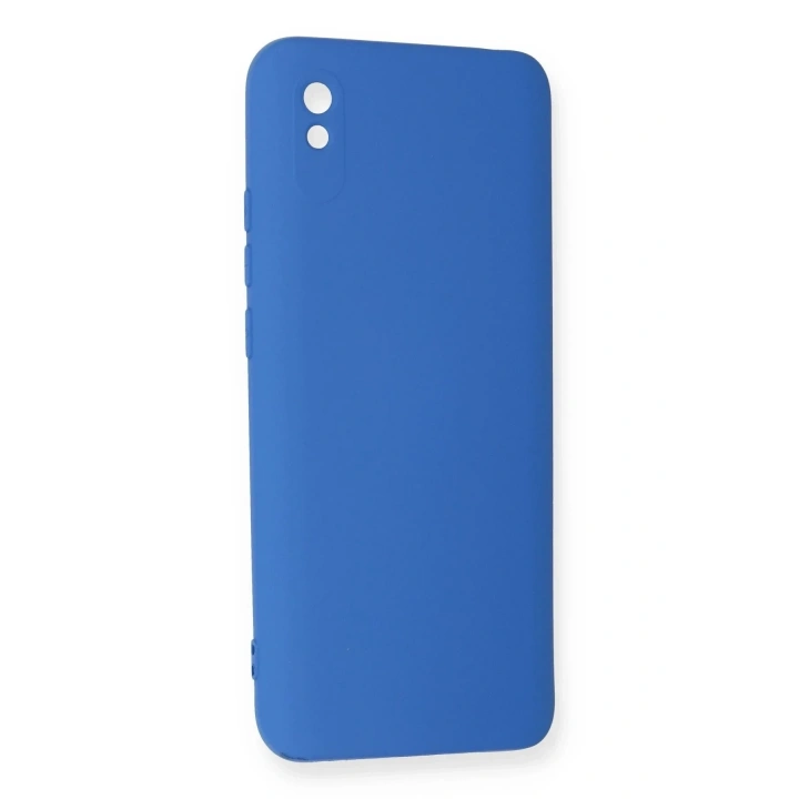 Mey İthalat®   Redmi 9A Kılıf Nano içi Kadife Silikon - Mavi