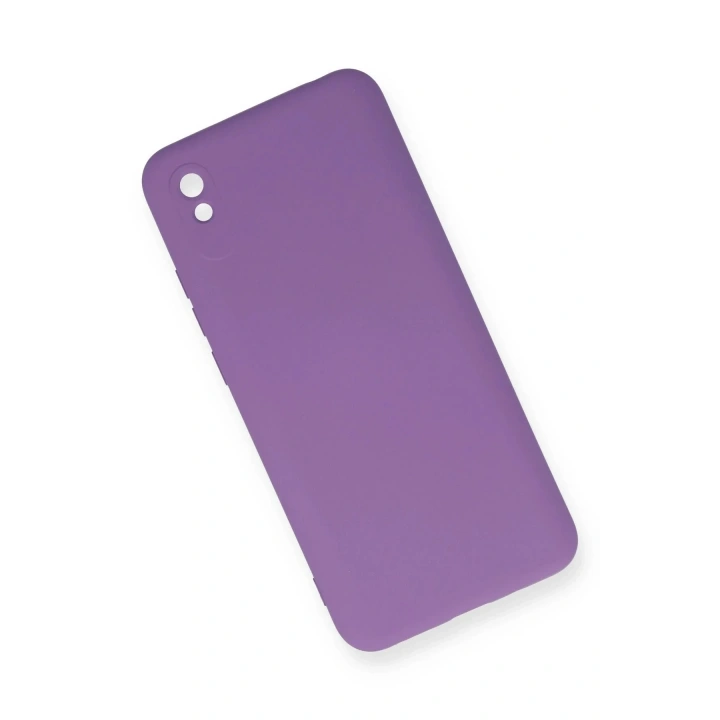 Mey İthalat®   Redmi 9A Kılıf Nano içi Kadife Silikon - Mor
