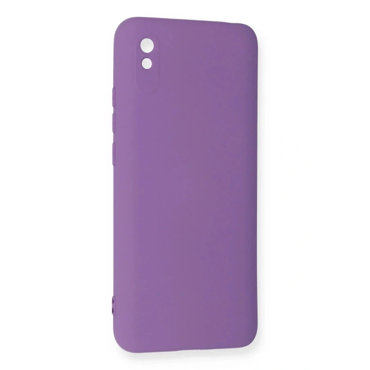 Mey İthalat®   Redmi 9A Kılıf Nano içi Kadife Silikon - Mor