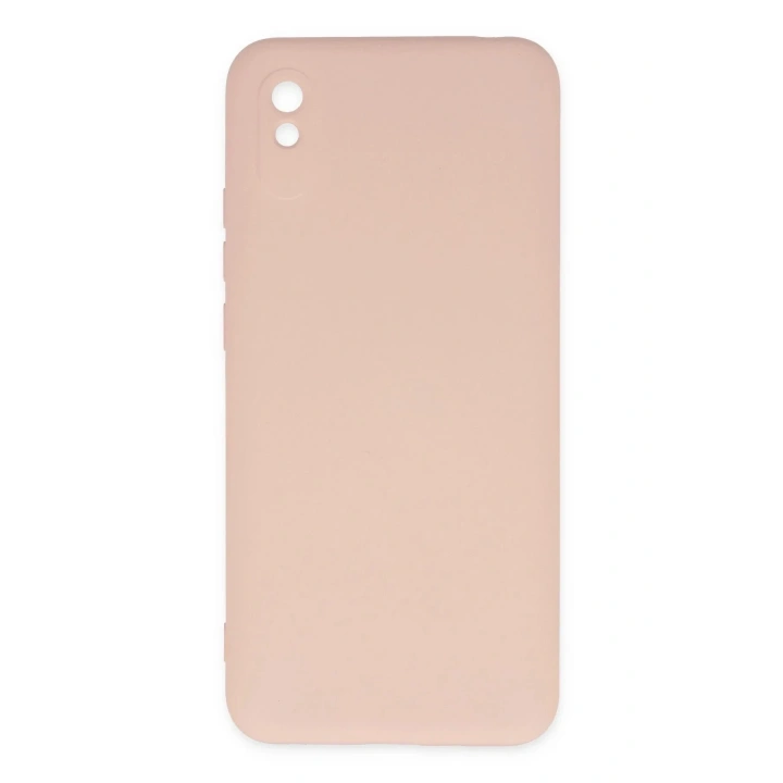 Mey İthalat®   Redmi 9A Kılıf Nano içi Kadife Silikon - Pudra