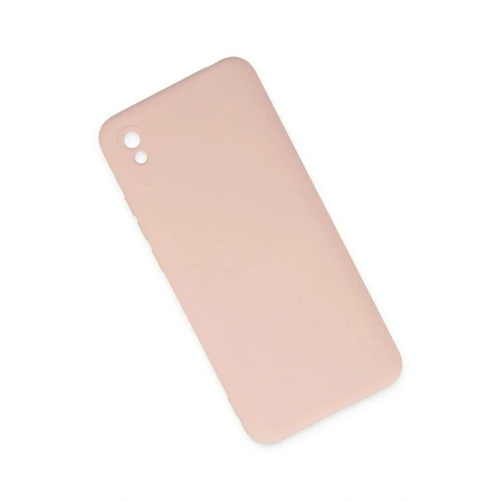 Mey İthalat®   Redmi 9A Kılıf Nano içi Kadife Silikon - Pudra