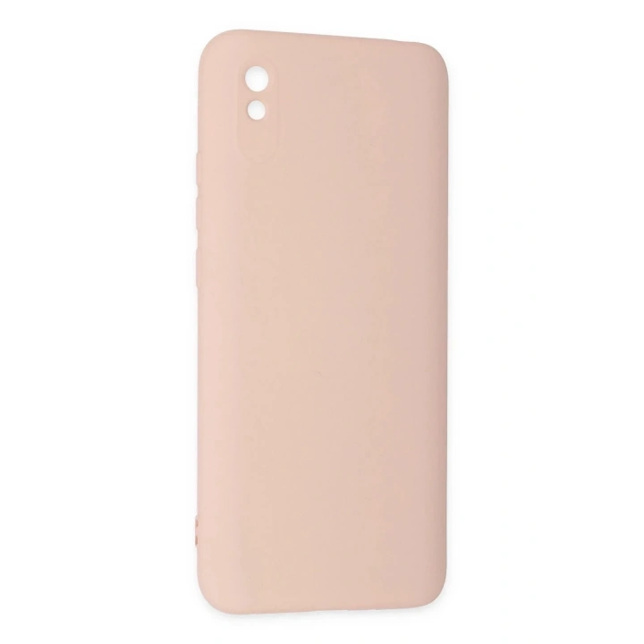 Mey İthalat®   Redmi 9A Kılıf Nano içi Kadife Silikon - Pudra