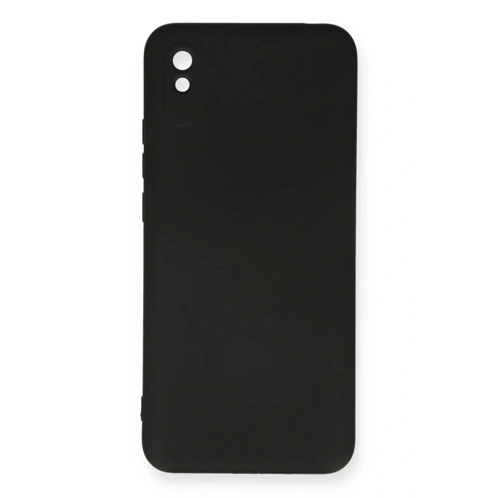 Mey İthalat®   Redmi 9A Kılıf Nano içi Kadife Silikon - Siyah