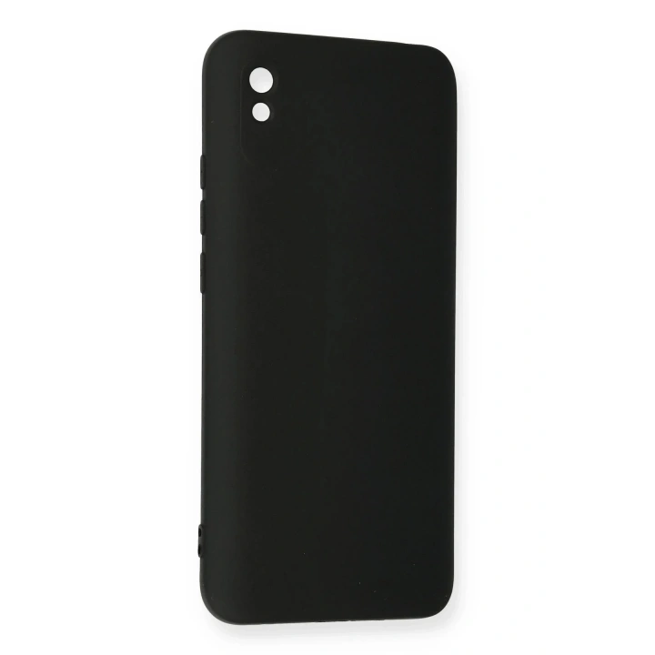 Mey İthalat®   Redmi 9A Kılıf Nano içi Kadife Silikon - Siyah