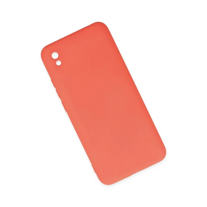 Mey İthalat®   Redmi 9A Kılıf Nano içi Kadife Silikon - Turuncu