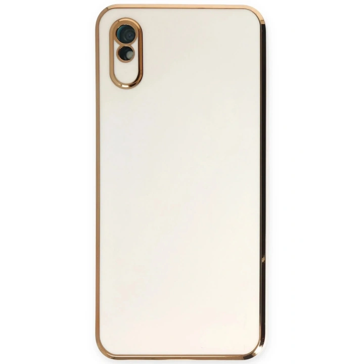 Mey İthalat®   Redmi 9A Kılıf Volet Silikon - Beyaz
