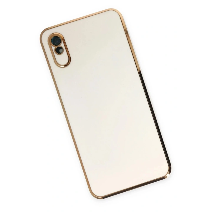 Mey İthalat®   Redmi 9A Kılıf Volet Silikon - Beyaz