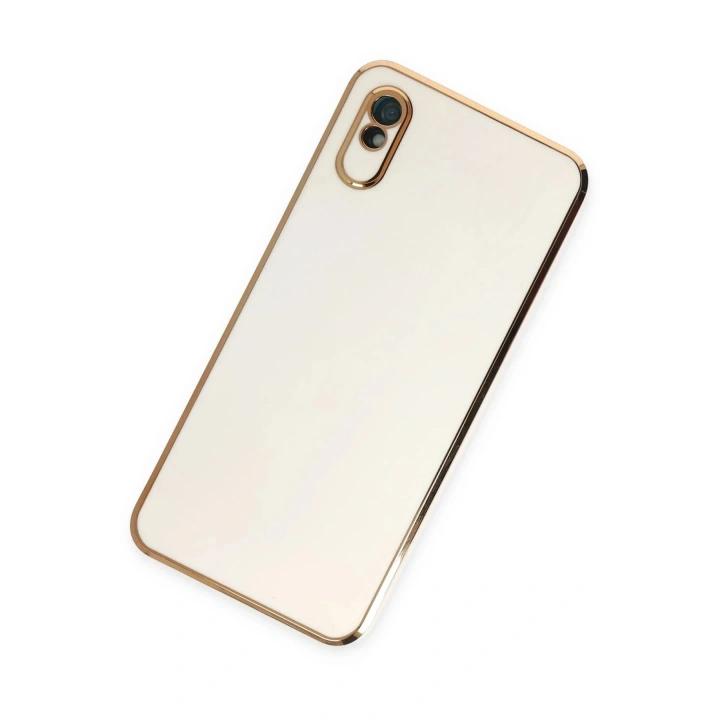 Mey İthalat®   Redmi 9A Kılıf Volet Silikon - Beyaz