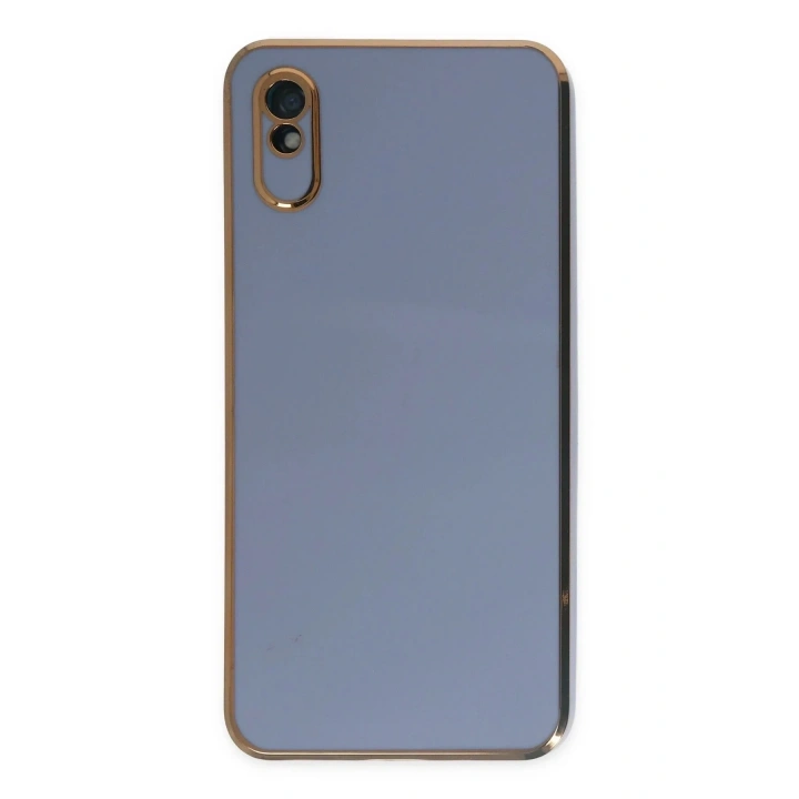 Mey İthalat®   Redmi 9A Kılıf Volet Silikon - Mavi