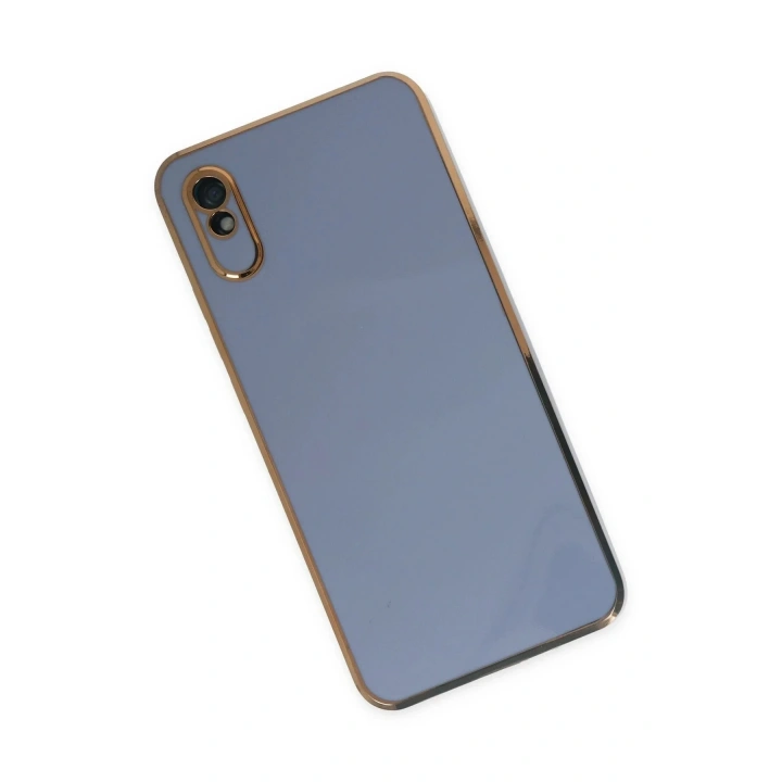Mey İthalat®   Redmi 9A Kılıf Volet Silikon - Mavi