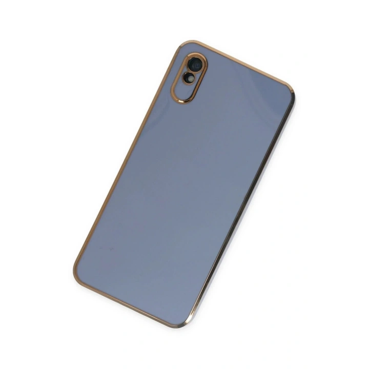Mey İthalat®   Redmi 9A Kılıf Volet Silikon - Mavi