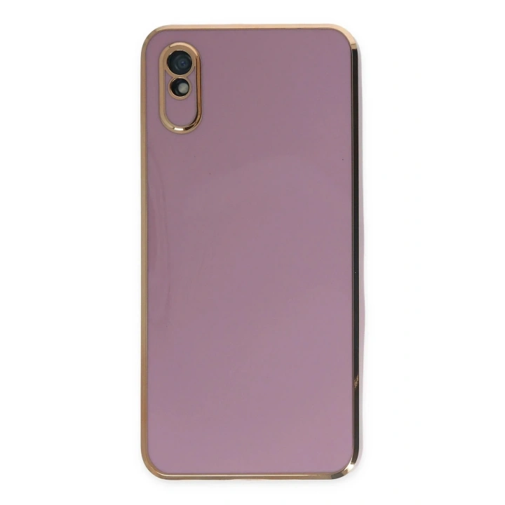 Mey İthalat®   Redmi 9A Kılıf Volet Silikon - Mor
