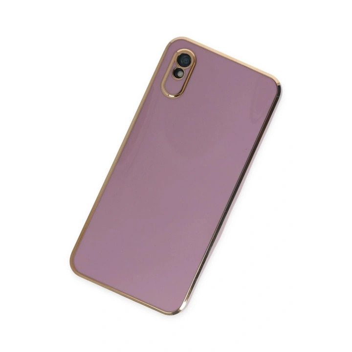 Mey İthalat®   Redmi 9A Kılıf Volet Silikon - Mor