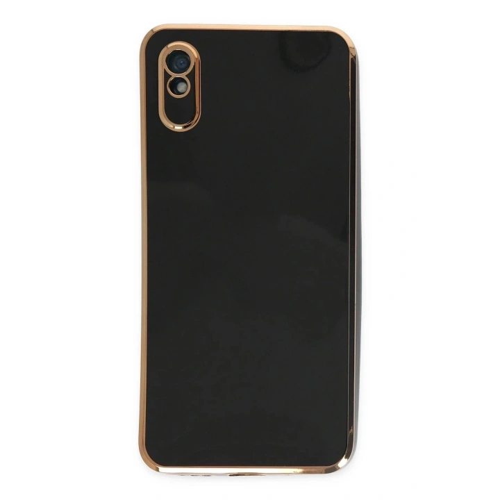 Mey İthalat®   Redmi 9A Kılıf Volet Silikon - Siyah