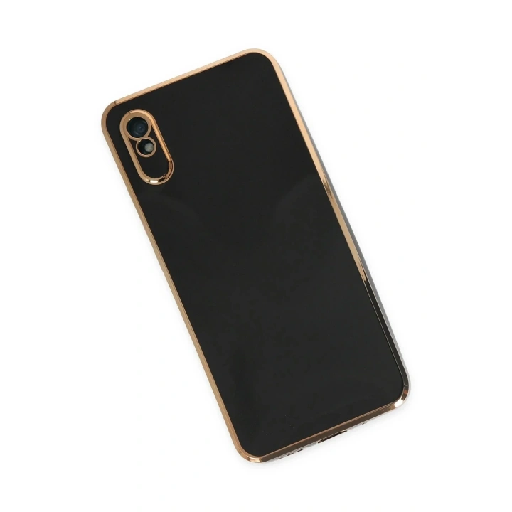 Mey İthalat®   Redmi 9A Kılıf Volet Silikon - Siyah