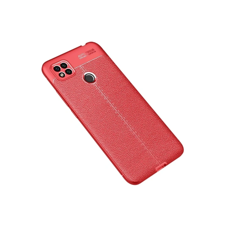 Mey İthalat®   Redmi 9C Kılıf Auto Focus Kapak - Kırmızı
