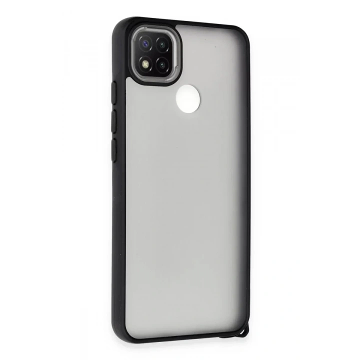 Mey İthalat®   Redmi 9C Kılıf Elegant Kapak - Siyah