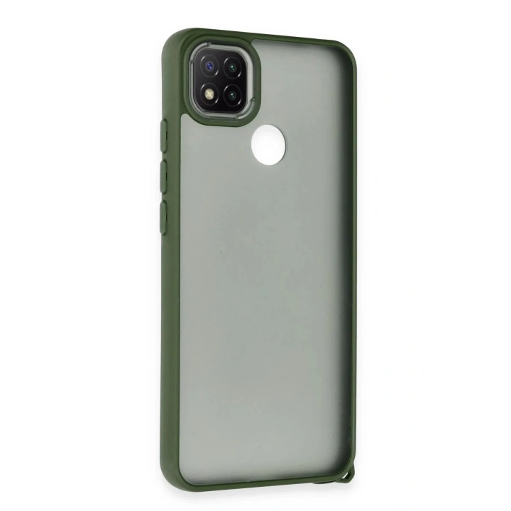 Mey İthalat®   Redmi 9C Kılıf Elegant Kapak - Yeşil