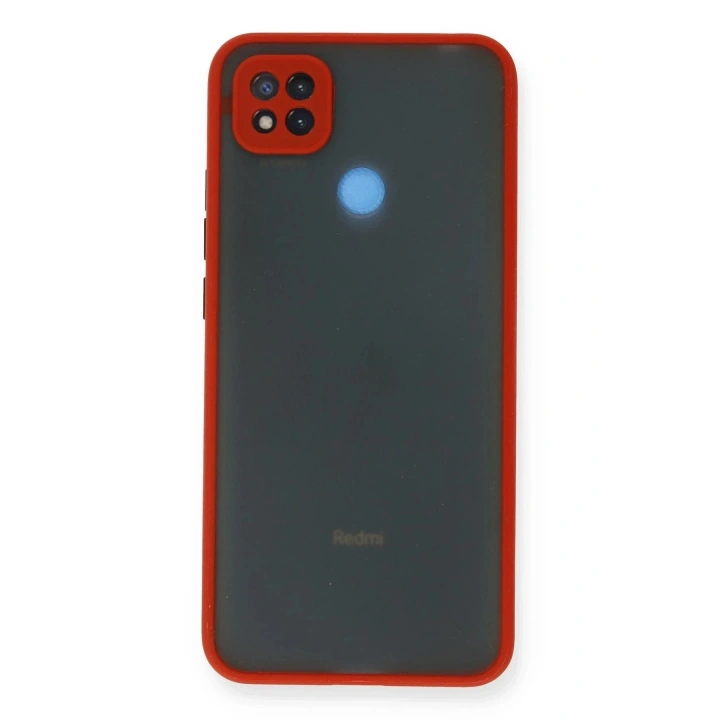 Mey İthalat®   Redmi 9C Kılıf Montreal Silikon Kapak - Kırmızı
