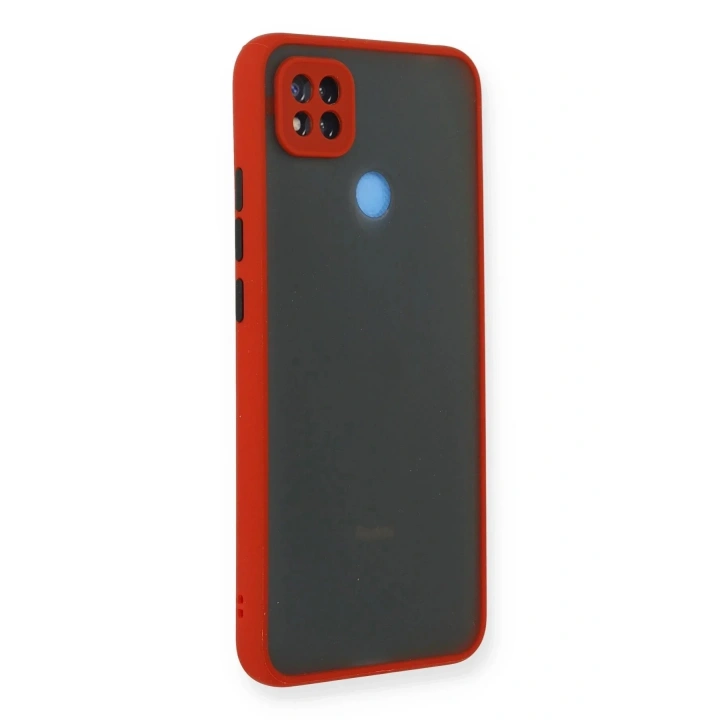 Mey İthalat®   Redmi 9C Kılıf Montreal Silikon Kapak - Kırmızı