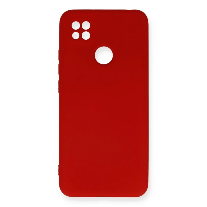 Mey İthalat®   Redmi 9C Kılıf Nano içi Kadife Silikon - Kırmızı