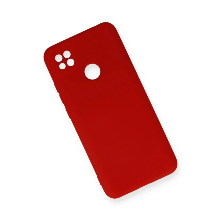 Mey İthalat®   Redmi 9C Kılıf Nano içi Kadife Silikon - Kırmızı