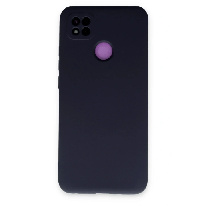 Mey İthalat®   Redmi 9C Kılıf Nano içi Kadife Silikon - Lacivert