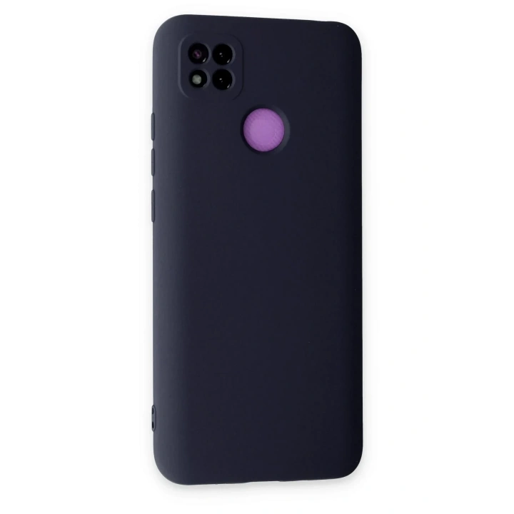 Mey İthalat®   Redmi 9C Kılıf Nano içi Kadife Silikon - Lacivert