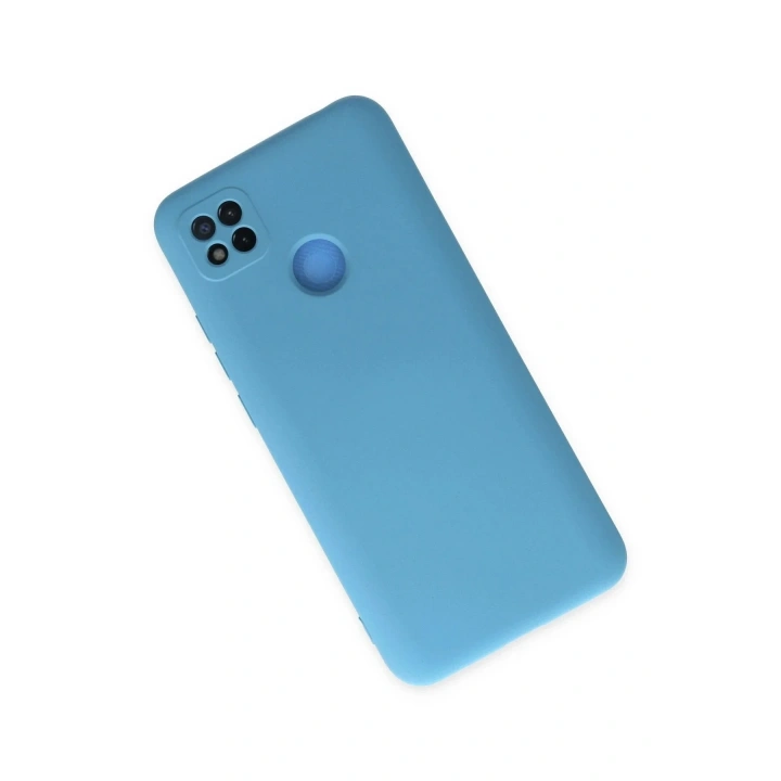 Mey İthalat®   Redmi 9C Kılıf Nano içi Kadife Silikon - Mavi