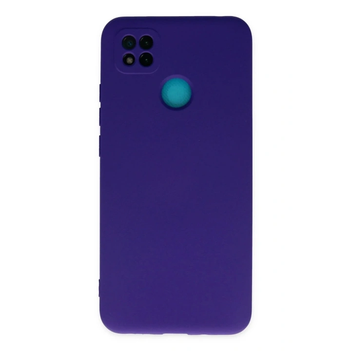 Mey İthalat®   Redmi 9C Kılıf Nano içi Kadife Silikon - Mor