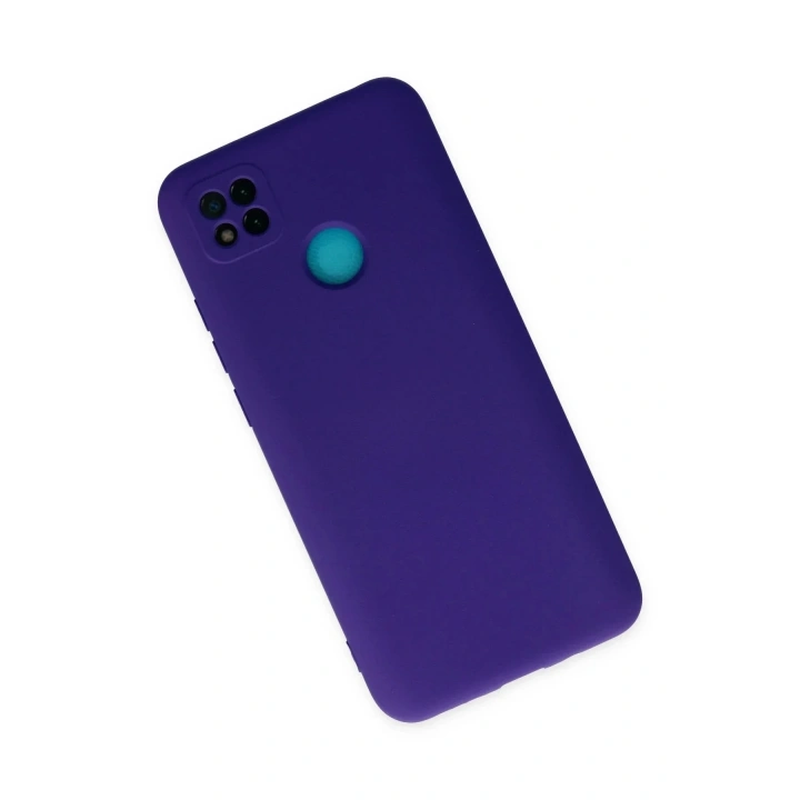 Mey İthalat®   Redmi 9C Kılıf Nano içi Kadife Silikon - Mor