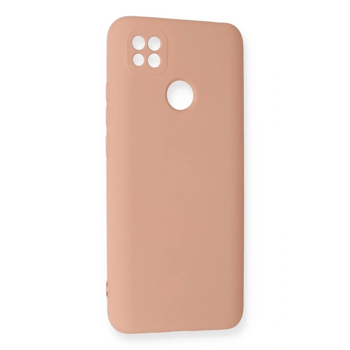 Mey İthalat®   Redmi 9C Kılıf Nano içi Kadife Silikon - Pudra