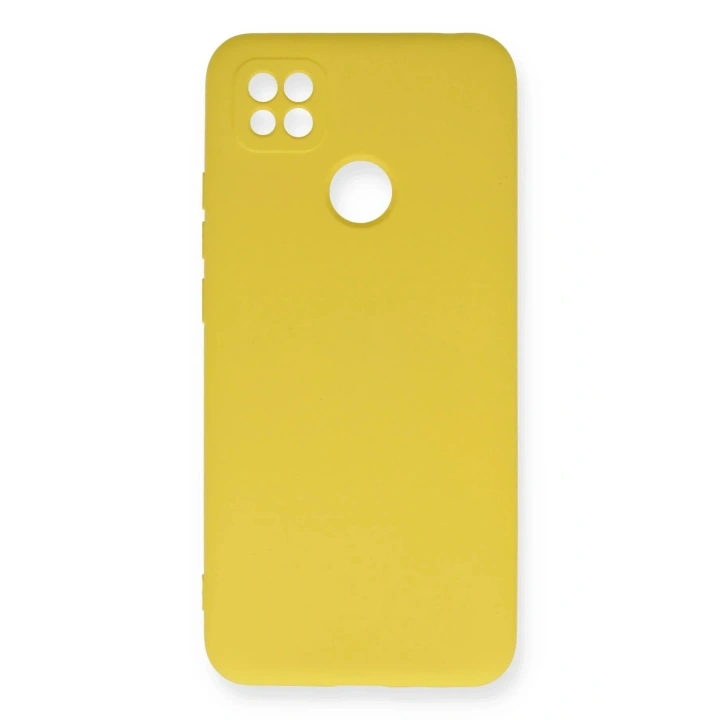 Mey İthalat®   Redmi 9C Kılıf Nano içi Kadife Silikon - Sarı