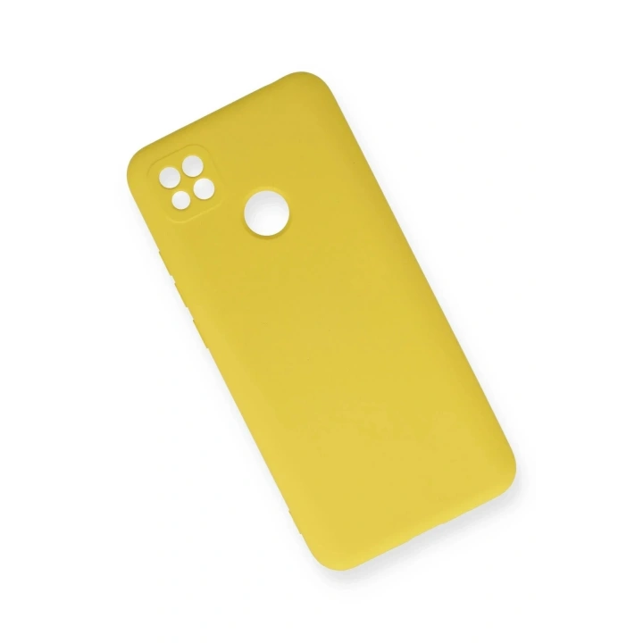 Mey İthalat®   Redmi 9C Kılıf Nano içi Kadife Silikon - Sarı
