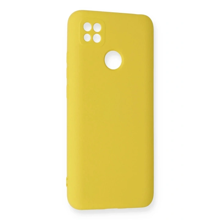 Mey İthalat®   Redmi 9C Kılıf Nano içi Kadife Silikon - Sarı