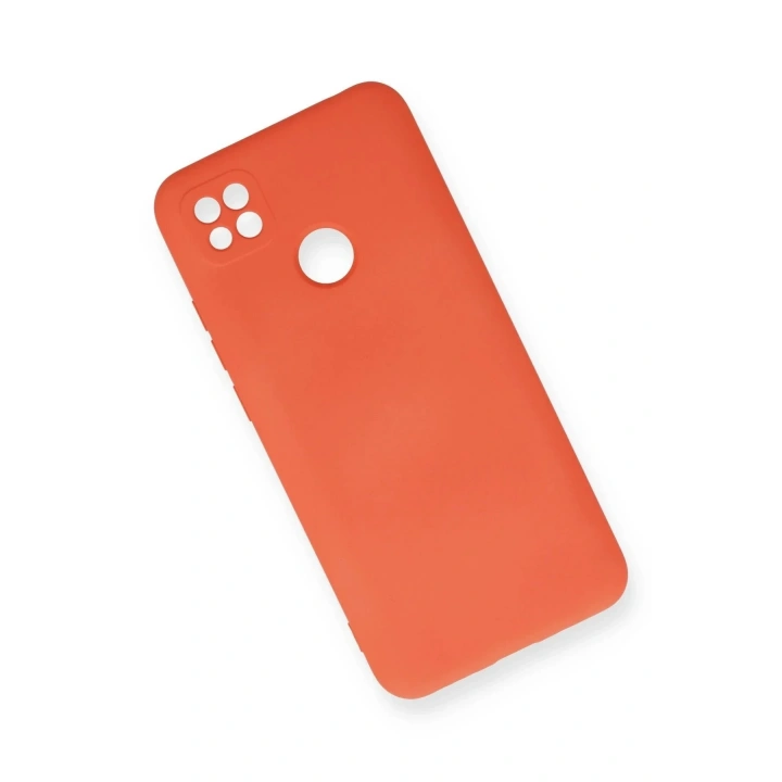 Mey İthalat®   Redmi 9C Kılıf Nano içi Kadife Silikon - Turuncu