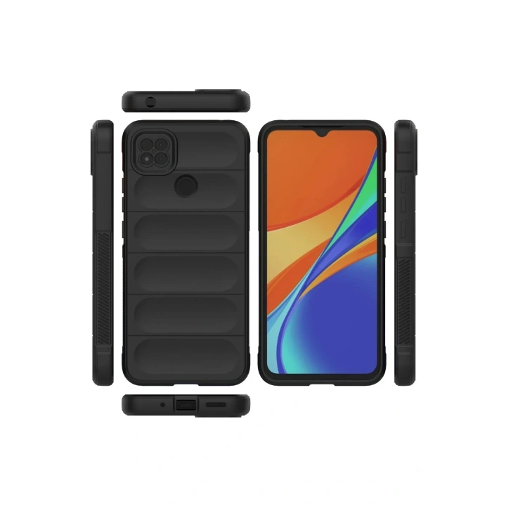 Mey İthalat®   Redmi 9C Kılıf Optimum Silikon - Siyah