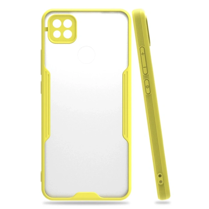 Mey İthalat®   Redmi 9C Kılıf Platin Silikon - Sarı