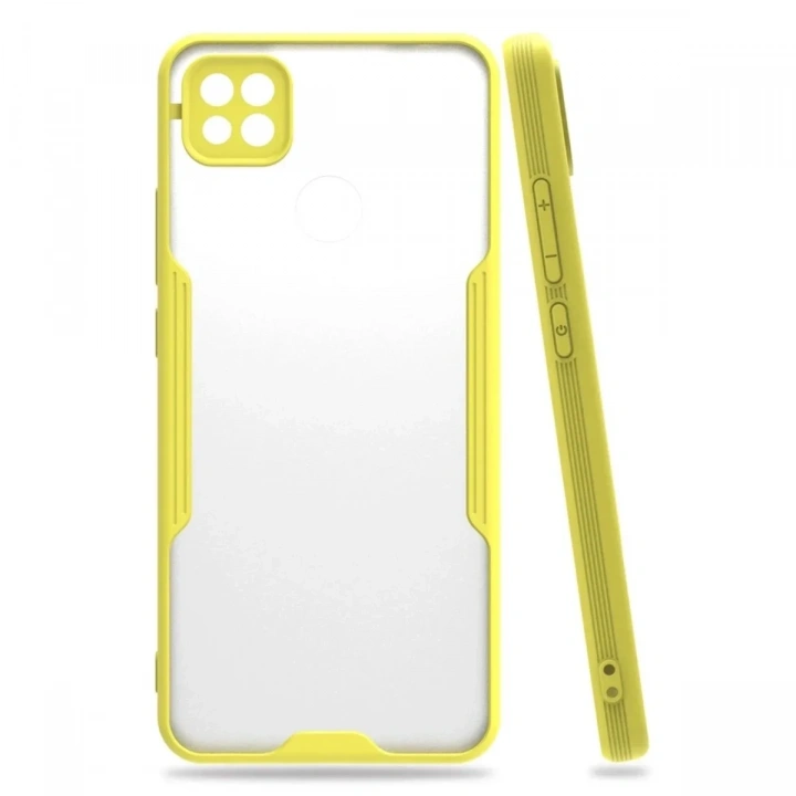Mey İthalat®   Redmi 9C Kılıf Platin Silikon - Sarı